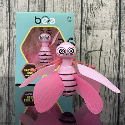 China Stres Relief Flight Toy New Arrived Amazon Bee Flight Drone Toys Hand Control LED Disco Lights RC Flight Drone Toys For Boys Girls for sale