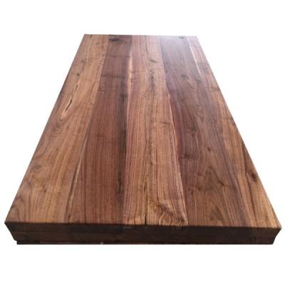 China Custom Size Black Walnut Solid Wood Edge Bonded Kitchen Top for sale