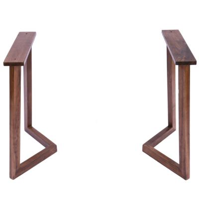 China Traditional Rustic Black Walnut Style Table Desk Legs for sale