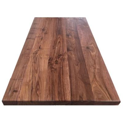 China (Other) Black Walnut Adjustable Solid Wood Edge Glued Worktop for sale