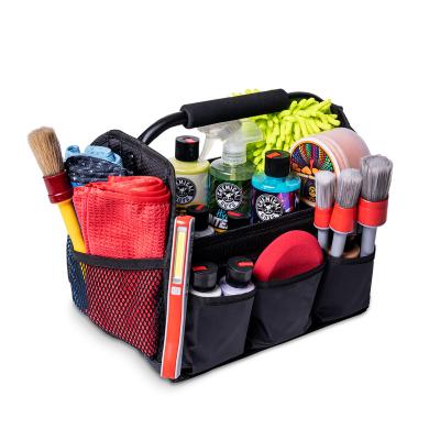 China 2022 New Collapsible Fastener Tools Car Detailing Tool Bag With Stainless Steel Handle for sale