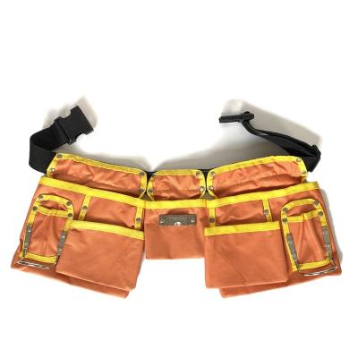 China Durable Multi-pocket Scaffolding Canvas Holster Belt Eco-Friendly With Tape Hammer Holder for sale