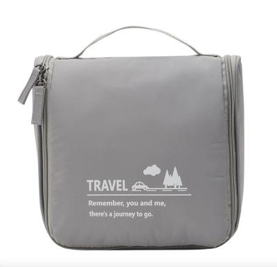 China Easy To Carry Makeup Bag Daily Letter Pattern Polyester Easy To Carry Bag for sale