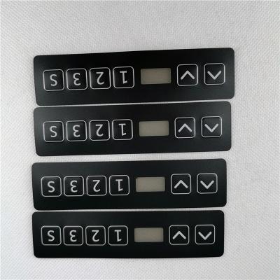 China Sales China Durable High Knob Switch Embossed Button Film Control Panel for sale