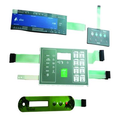 China Other Button Custom Embossed Membrane Keypad With Graphic Window Overlay for sale