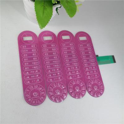 China Custom Graphic Overlay Calculator Membrane Switch Keypad Manufacturer for sale