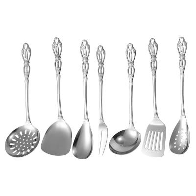 China Sustainable Amazon sells Royal Stainless Steel Kitchenware Kitchen Utensils 7 Silverware Sets. for sale