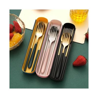 China Sustainable Modern Flatware Sets Stainless Steel Spoon Fork Chopstick Cutlery Set for sale