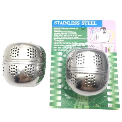 China 6.5cm Reusable Reusable Stainless Steel Tea Infuser Shaped Herbal Ball Cooking Tool Spice Ball Strainer for sale