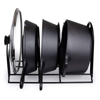 China 5 Layer Multi Function Kitchen Organizer Pot Lid Viable Hot Selling Heavy Metal Rack for sale