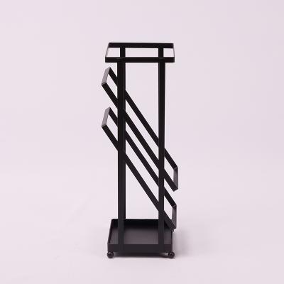 China Umbrella Stand Holder Hot Products Black Metal Iron Decorative Umbrella Stand Holder for sale