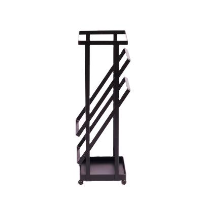 China Umbrella Stand Holder 2022 Hot Products In Walmart Black Decorative Metal Iron Umbrella Stand Holder for sale