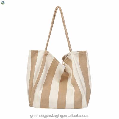 China Customized Printed Eco-Friendly Cotton Shopping Tote Bags Natural Recycled 12Oz Canvas Travel Bag Beach Bags / Promotional for sale