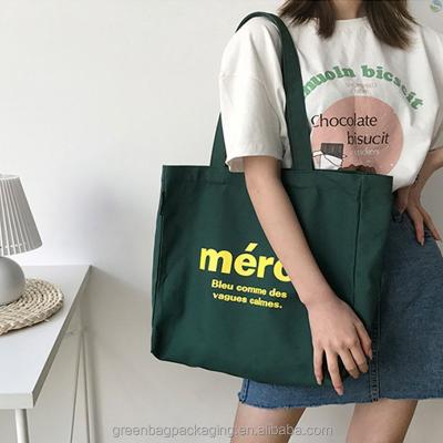 China Eco-friendly Fashion Cotton Canvas Tote Bag Custom Printing Student Classic Fruit With Leather Shoulder Strap for sale