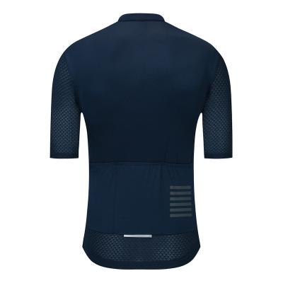 China Breathable Mens Cycling Jersey Short Sleeve Bike Shirts Cycling Jersey Full Zipper Tank Top Pockets UPF50 for sale