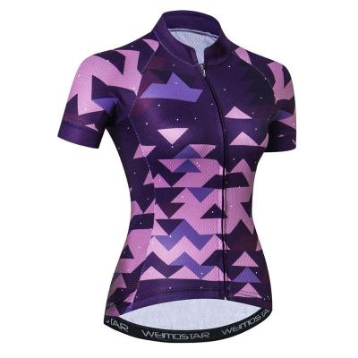 China OEM Breathable Women's Triathlon Short Sleeve Tracksuit Mountain Bike Dancer Tights Bib Overalls Cycling Suit for sale