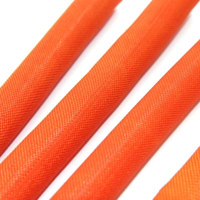 China High Voltage Self Closing Tube Self Closing Fiber Optic Cable Sock Woven Fabric Slit Rolling Braided Sleeving for sale