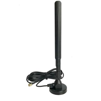 China High Gain Aerial Antenna 4g 198mm (173mcm Of GSM 3g Wifi Lte 12dBi Magnetic Omni Base Female After Bending) for sale