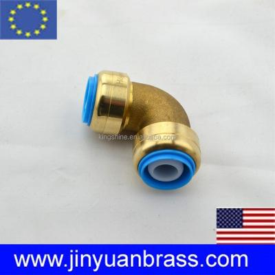 China Lead Free Brass Pipe Fitting Brass Elbow Quick Connect NSF cUPC Fittings Lead Free Brass for sale