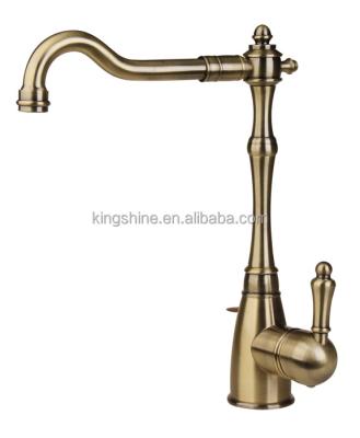 China Thermostatic Antique Bronze Kitchen Faucet Faucets Hot And Cold Sink Taps Single Handle Hose Chrome Nickel Plated for sale