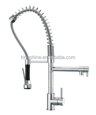 China LEAD FREE Thermostatic Faucets Pull Out Pre-Rinse Single Handle Kitchen Faucet CUPC Spring Loaded Mixer Sink Faucets for sale