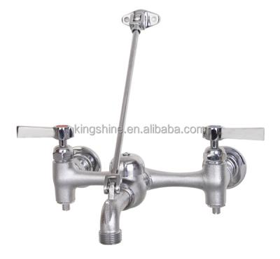 China Service Thermostatic Sink Faucet Double Handle Faucet CUPC Sand Casting Chrome Backflow Protaction for sale