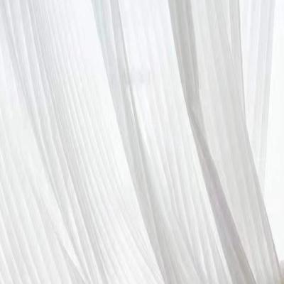 China Factory Supply Pure Ready Stock Supply Super Soft Line Style Design For Sheer Curtain Fabric for sale