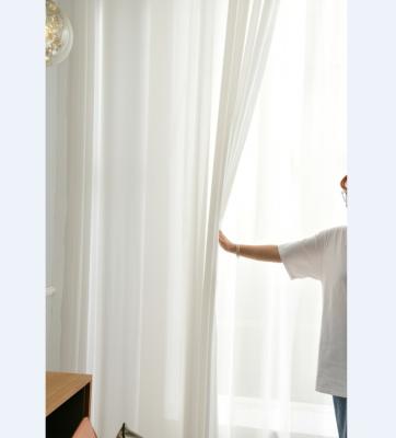 China Super Soft Cheap High Quality Pure Curtain 100%Polyester Fabric In Top Tear-resistant Design Hot Sales for sale