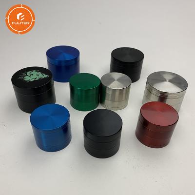 China Herb Grinder Black Zinc Alloy With Personalized Metal Custom Logo Grinder 50x40mm for sale