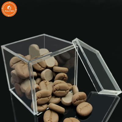 China Custom 60mm Custom Acrylic Candy Bins Clear Acrylic Candy Box Fit And Handmade For Candy for sale