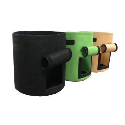 China Eco-Friendly 5 7 10 Gallon Grow Bags Planter Bag Planting To Grow Bags Felt Cloth Pots for sale