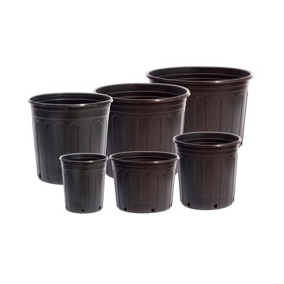 China Eco-Friendly Large Extra Large Black Gallon Garden Flower Pots For Office And Home for sale