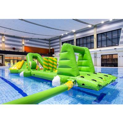 China Fashionable 5k racing adult inflatable crazy water park fun obstacle course inflatable water sports obstacle course for sale