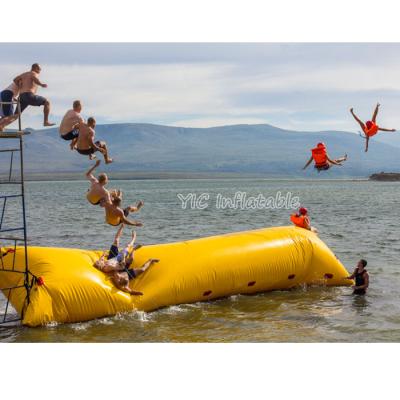 China Fashionable Fun Inflatable Water Blob Jumping Trampoline Toy For Lake for sale