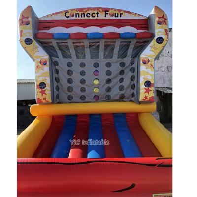 China Products Outdoor Commercial Inflatables Connect Four Basketball Game For Sale for sale