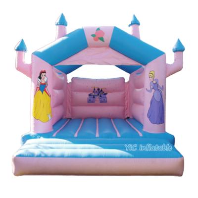 China Outdoor Entertainment Cheap Inflatable Fun Princess Bouncing Castle With Blower for sale