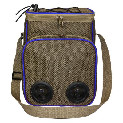 China Insulated Camping Picnic Insulated Cooler Bag With Speaker for sale