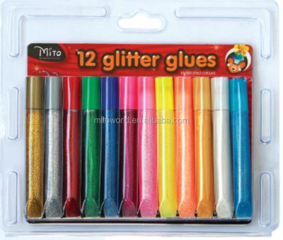 China Nail MSDS Certified Glitter Glue For Kid Crafts School Stationery for sale