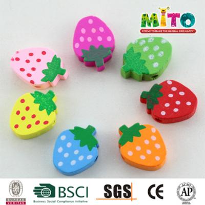 China Wholesale Assorted Designs Eco - Friendly Printing Wooden Beads For DIY for sale