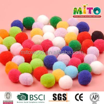 China Kids DIY Soft Educational Craft Pom Pom Acylic Pon for sale