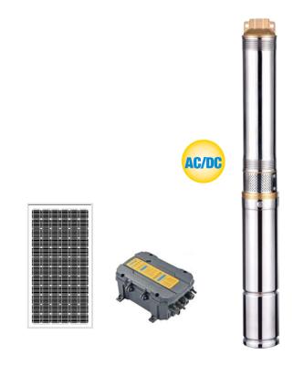 China AC / DC HYBIRD Plastic Impeller Solar Water Pumping System , Home Water Pump for sale