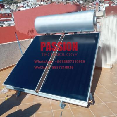 China 300L blauw van het Waterheater black solar thermal flat van de Titaniumvlakke plaat Zonne de Collector Vlak Comité Zonnewater Heater Tank Te koop