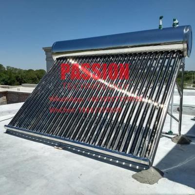 China 300L 304 Full Stainless Steel Solar Water Heater 250L 304 Stainless Steel Solar Water Tank Vacuum Tube Solar Collector for sale