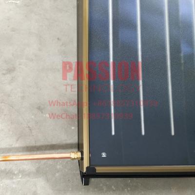 China 3m2 Red Copper Flat Plate Solar Collector 200L Compact Pressure Solar Water Heater for sale