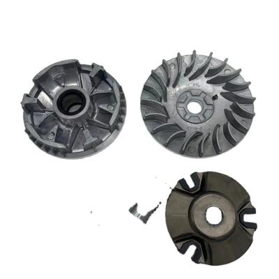 China Motorcycle Front Drive Clutch EGO Assy Ribbon Variator Pulley Assembly Aluminum Disc MILLION DE for sale