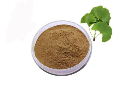 Chine Poudre nutritionnelle d'extrait de feuille de Biloba de Ginkgo de Brown de catégorie comestible à vendre