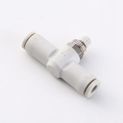 China Suitable For SMC Type White Pneumatic Air Tube Pipe Fitting Material for sale