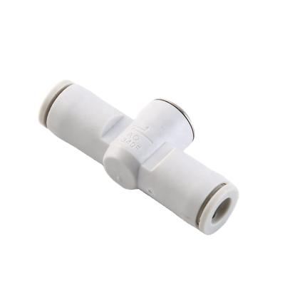 China Suitable for T pipe tee AQ240F-06 material pneumatic fitting type plastic type push to connector for sale