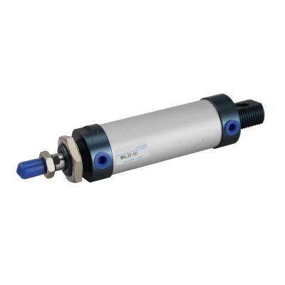 China MAL32-50 Factory Standard Aluminum Alloy Double Acting Double Piston Pneumatic Cylinder for sale