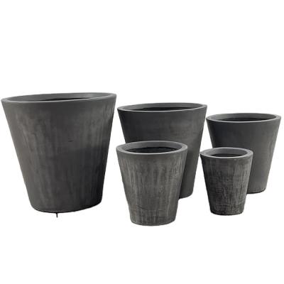 China Minimalist Cement Flower Planters For Garden Without Any Paint For Exterior for sale